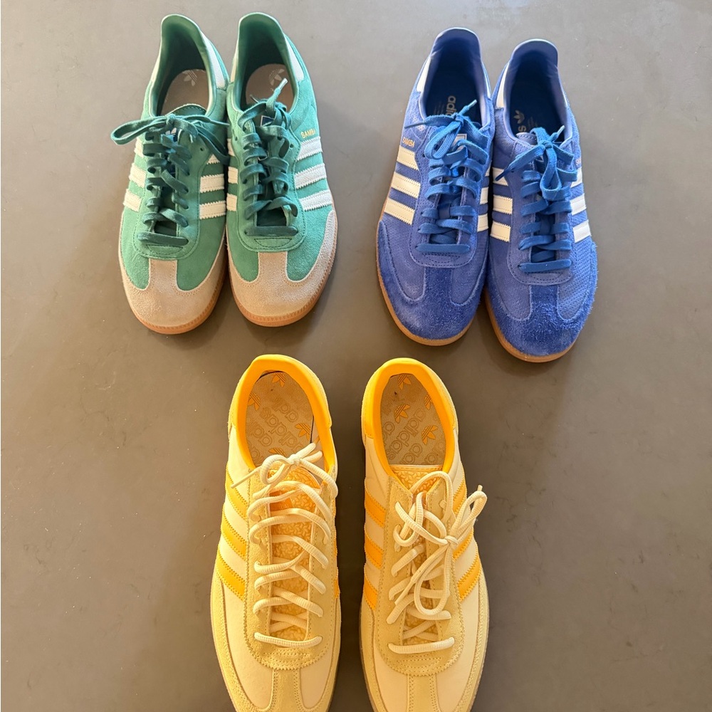 Adidas Men’s 11.5us Sneakers - Green, Blue, Yellow